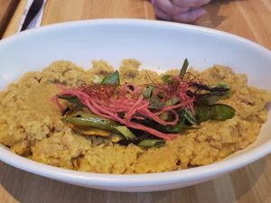 Cauliflower polenta  delish at True Food Kitchen in King Of Prussia