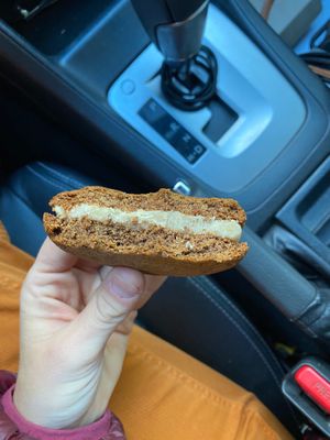 Gingerbread cookie sandwich gf, v at Cookie Conscious Bakery in Eugene
