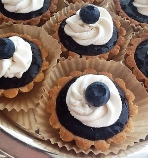 Blueberry Cream Tart at Cookie Conscious Bakery in Eugene