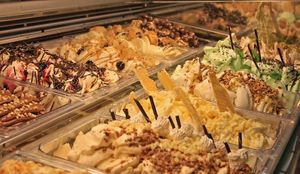 Scremes Event Gelato Case at Screme Gelato Bar in New York City