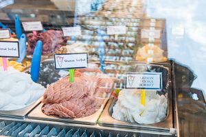 Scremes Sorbet Case at Screme Gelato Bar in New York City