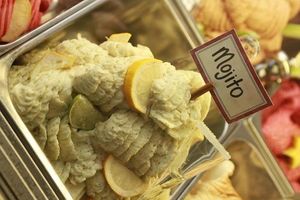 Mojito sorbet for event at Screme Gelato Bar in New York City