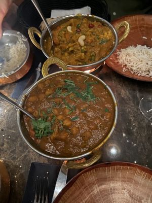 Vegetables korma and Chana Masala  at Jaipur in Oslo