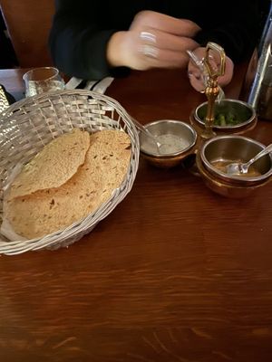 Spicy poppadoms   at Jaipur in Oslo