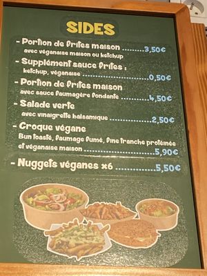 Sides  at Velicious Burger in Strasbourg