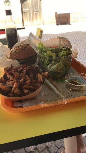 The best burger and fries  at Velicious Burger in Strasbourg