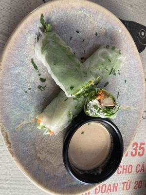 Fresh rolls  at Bun Bo Vietam - Gotico in Barcelona