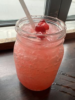 They make their own soda there so this was the raspberry one   at Chic Shack in Quebec