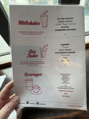 Menu 3   at Chic Shack in Quebec