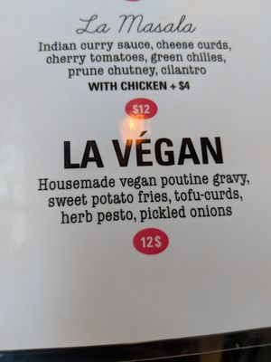 Poutine at Chic Shack in Quebec