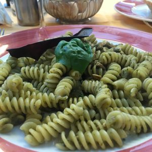 Fusilli with pesto and tofu  at Fauno Bar in Sorrento