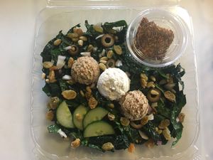 Mediterranean kale salad at Rawlicious in Cedar Rapids