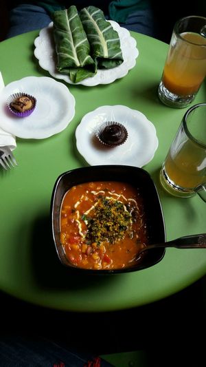 vegan lunch  at Rawlicious in Cedar Rapids