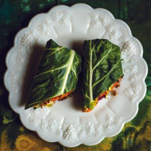 Collard Burrito wrap at Rawlicious in Cedar Rapids