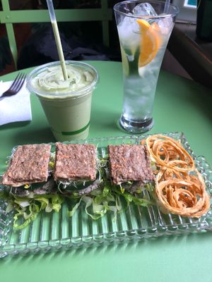 Not tuna and smoothie at Rawlicious in Cedar Rapids