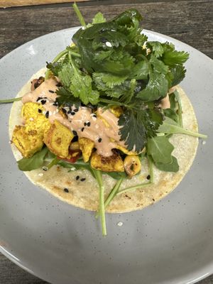 Huevos rancheros   at BSKT Cafe in Mermaid Beach