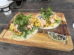 We shared these   at BSKT Cafe in Mermaid Beach