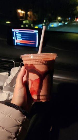 Chocolate Strawberry Milkshake #Veganuary at The Playhouse & Swillburger in Rochester