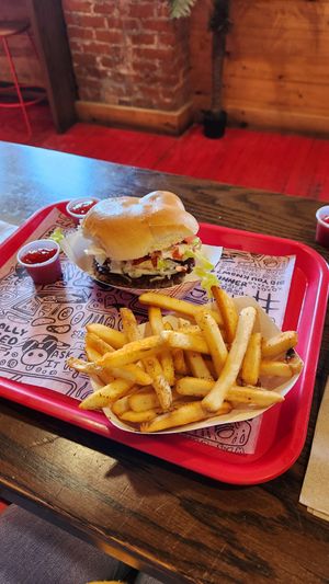 Impossible Burger and Cajun Fries at The Playhouse & Swillburger in Rochester