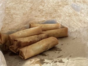 Spring rolls  at Thai Container in Christchurch