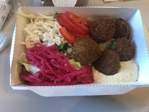 Jummie falafel  at Fari's in Ljubljana