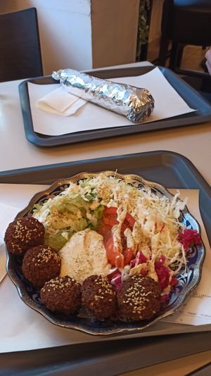 Falafel Salad at Fari's in Ljubljana
