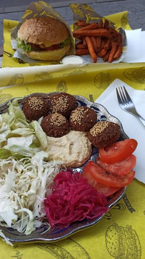 Falafel salad at Fari's in Ljubljana