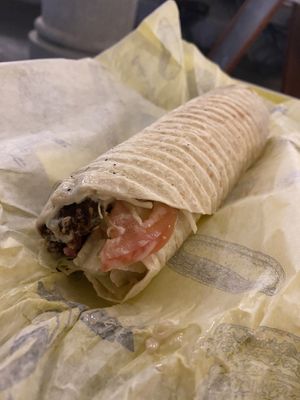 Falafel wrap  at Fari's in Ljubljana