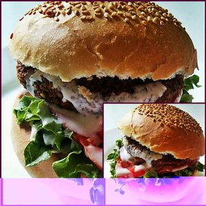 Falafel Burger  at Fari's in Ljubljana