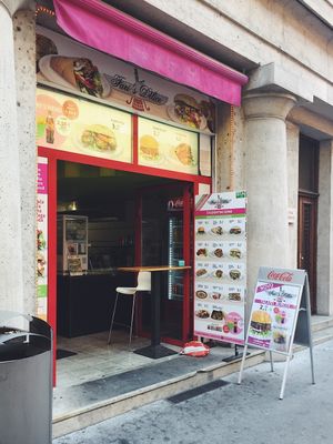 Outdoor view at Fari's in Ljubljana