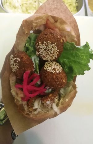 Falafel Pita  at Fari's in Ljubljana