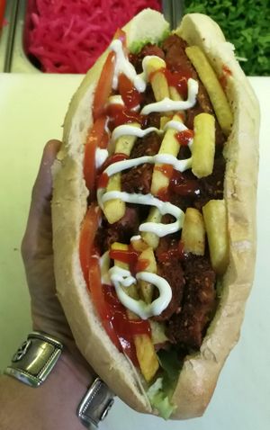 Vegan sandwich   at Fari's in Ljubljana