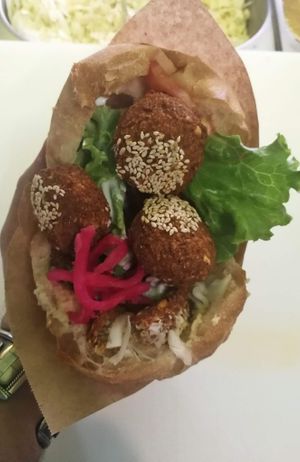 Falafel pita🥙👌 at Fari's in Ljubljana
