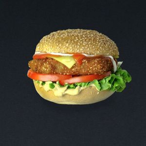 Vegan cheeseburger 🍔 at Fari's in Ljubljana