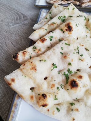 Garlic naan at Spice Garden in Sitges
