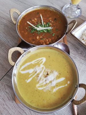 Dal tadka, i "No-chicken" korma at Spice Garden in Sitges