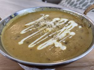 Dal Makhani (with coconut milk) - sensational!  at Spice Garden in Sitges