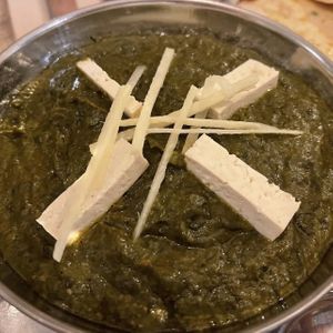 Palak tofu paneer  at Spice Garden in Sitges