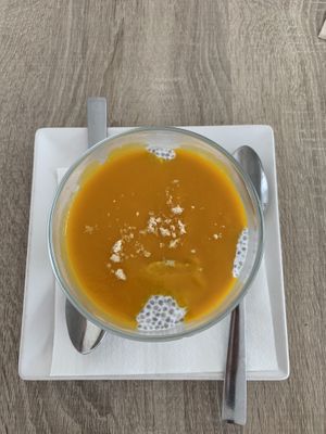 Mango&chia pudín at Spice Garden in Sitges