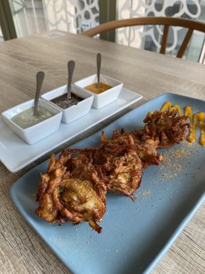 Onion bahji  at Spice Garden in Sitges