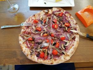 Pizza vegan at Cortina Pub in San Michele Al Tagliamento