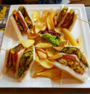 club sandwich  at Cortina Pub in San Michele Al Tagliamento