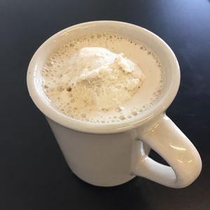 Coffee float at Herbivoro in Portland