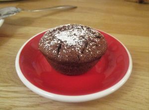 Chocolate muffin at Yem'a Paris in Paris