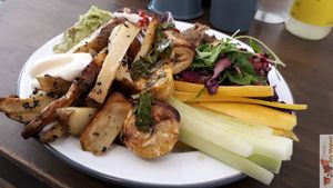 Rainbow plate at Yem'a Paris in Paris