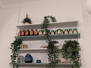 Maple syrup and agave in their cute, eclectic decor. at Yem'a Paris in Paris