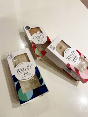 New vegan cheeses all delicious. My favourite is the blue and the spicy at The Cheese Room  in Rochester