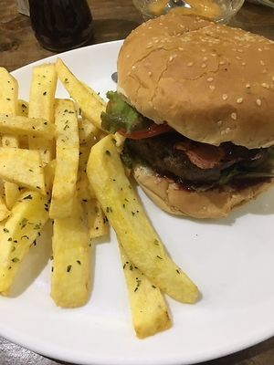 Veggie Burger at Natural Vid Restaurante Vegetariano in Cuenca