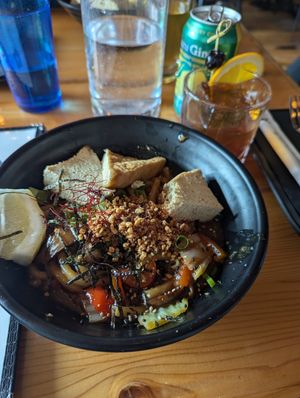 Teriyaki udon w/ tofu at Ima Izakaya - Corktown in Detroit