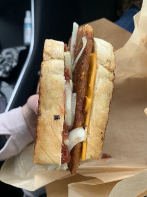 Benedict brunch sandwich  at Healthy Harvest Urban Farms & Cafe in Rock Island